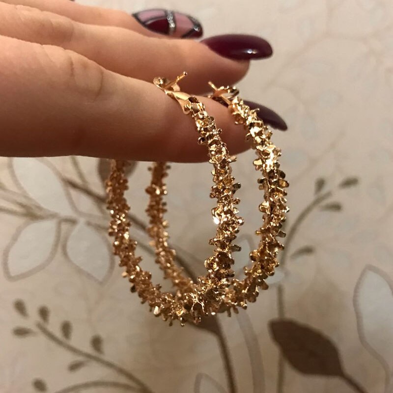 Earings Women For Gold Round Pearl Set