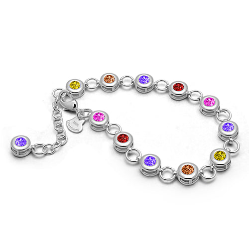Colorful zircon jewelry bracelet